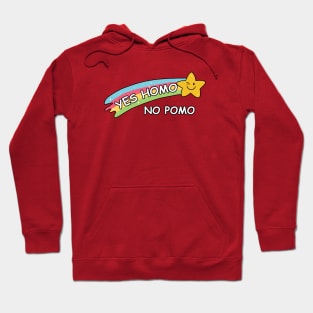 Yes homo, no pomo Hoodie